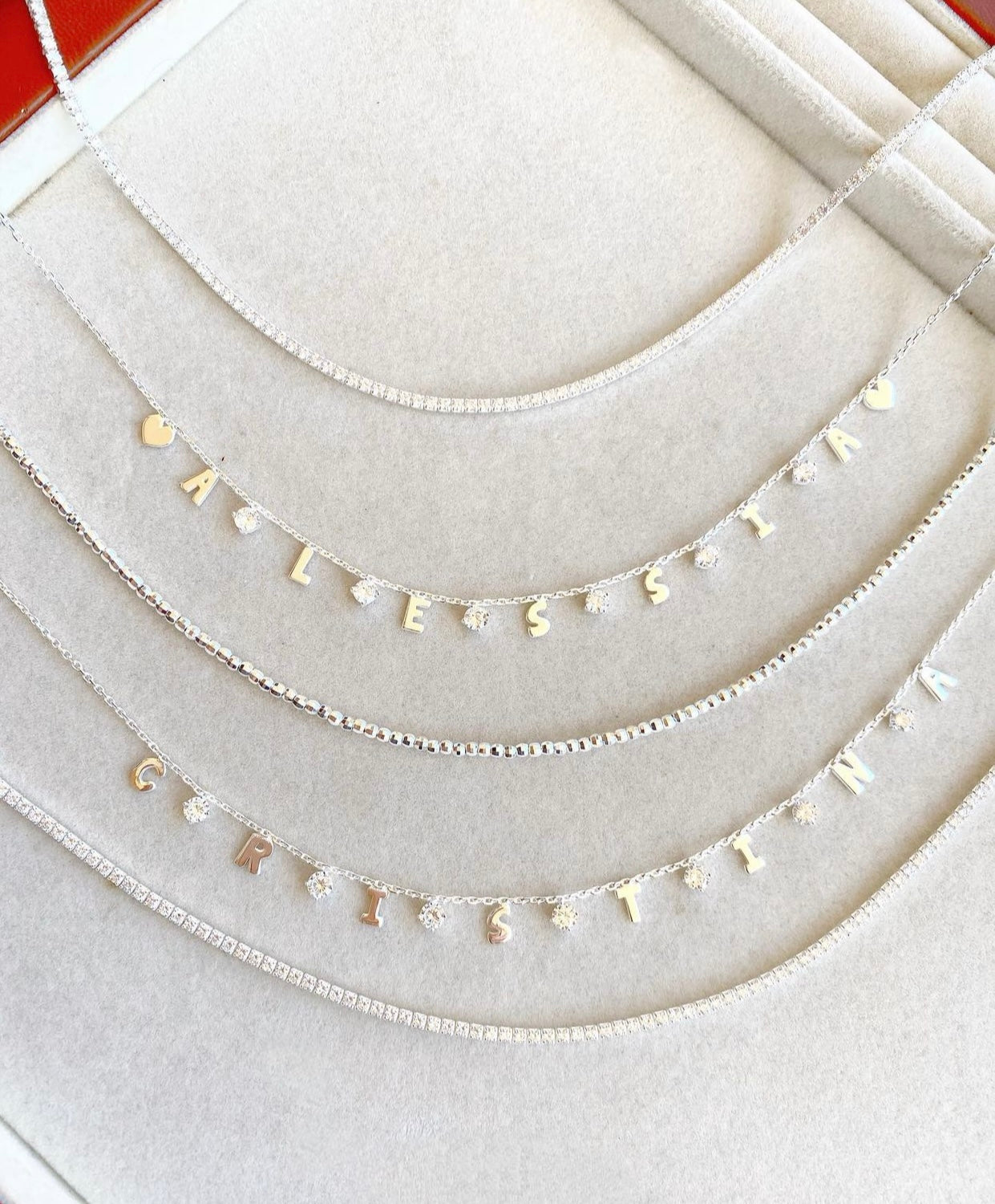 Choker perline sfaccettate