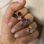 anello cuore zircone