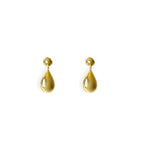 Orecchini bottone vintage e goccia pendente