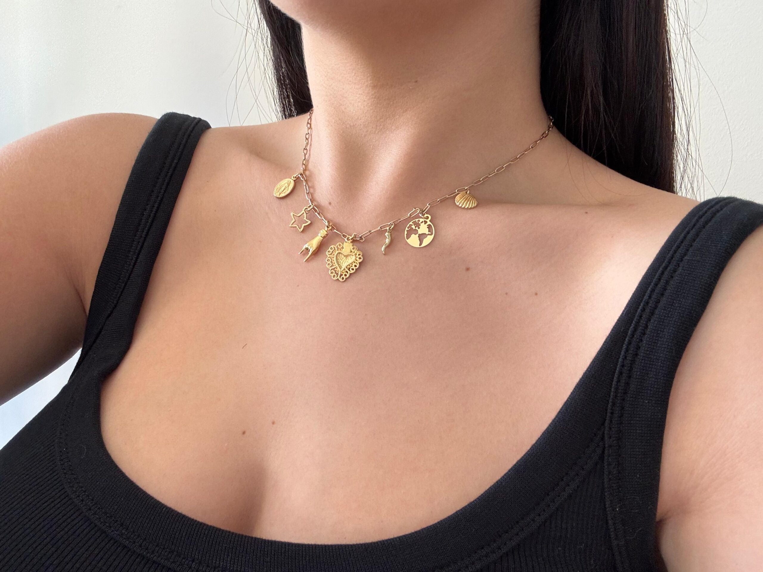 Collana multicharms Unica