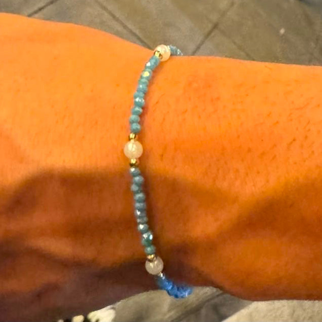 Bracciale perle e cristalli