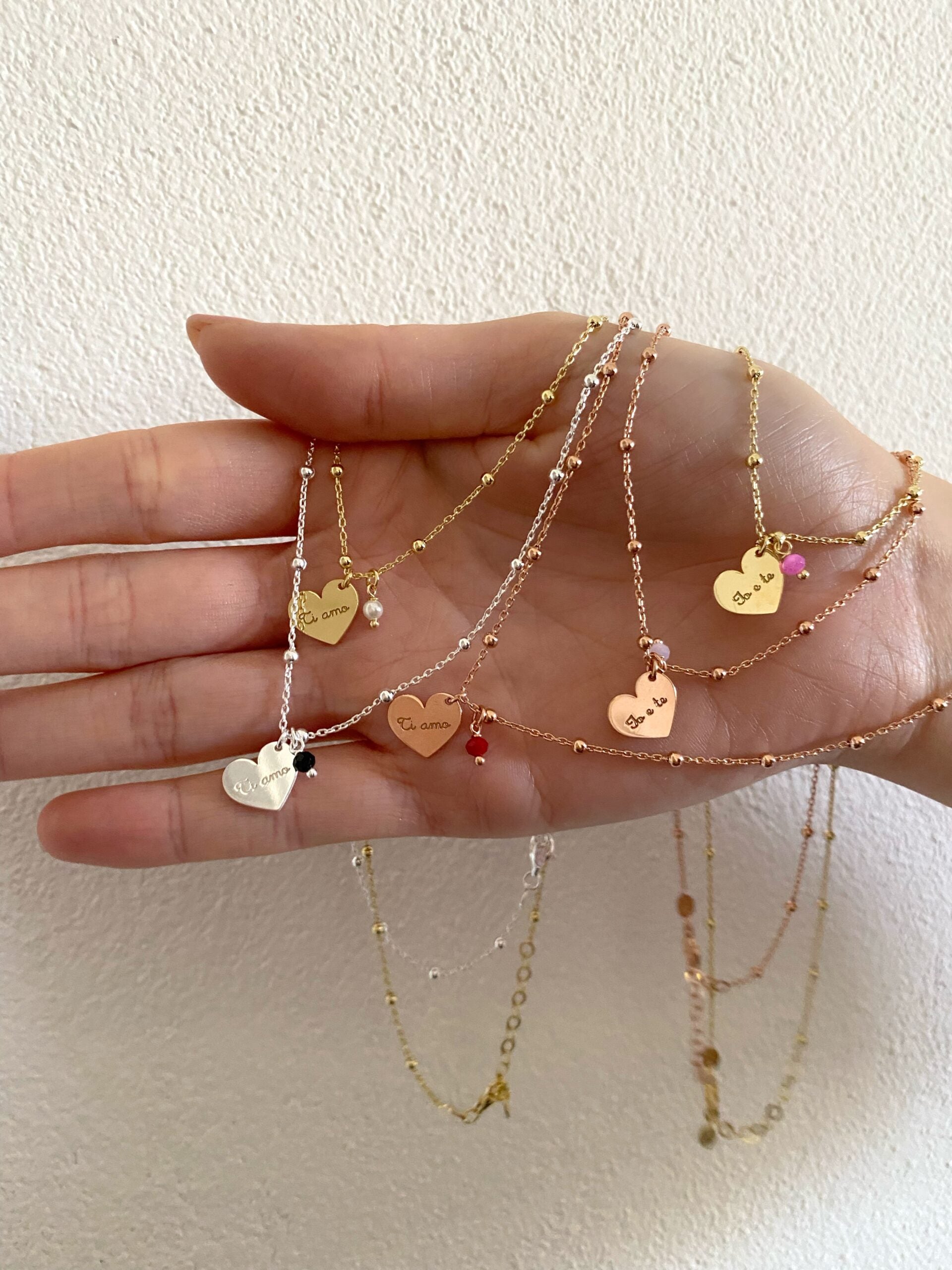Collana personalizzabile Io e te o Ti amo