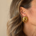 Orecchini doppio cerchio stainless steel