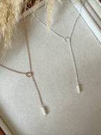 Collana rosarietto cuore e perline