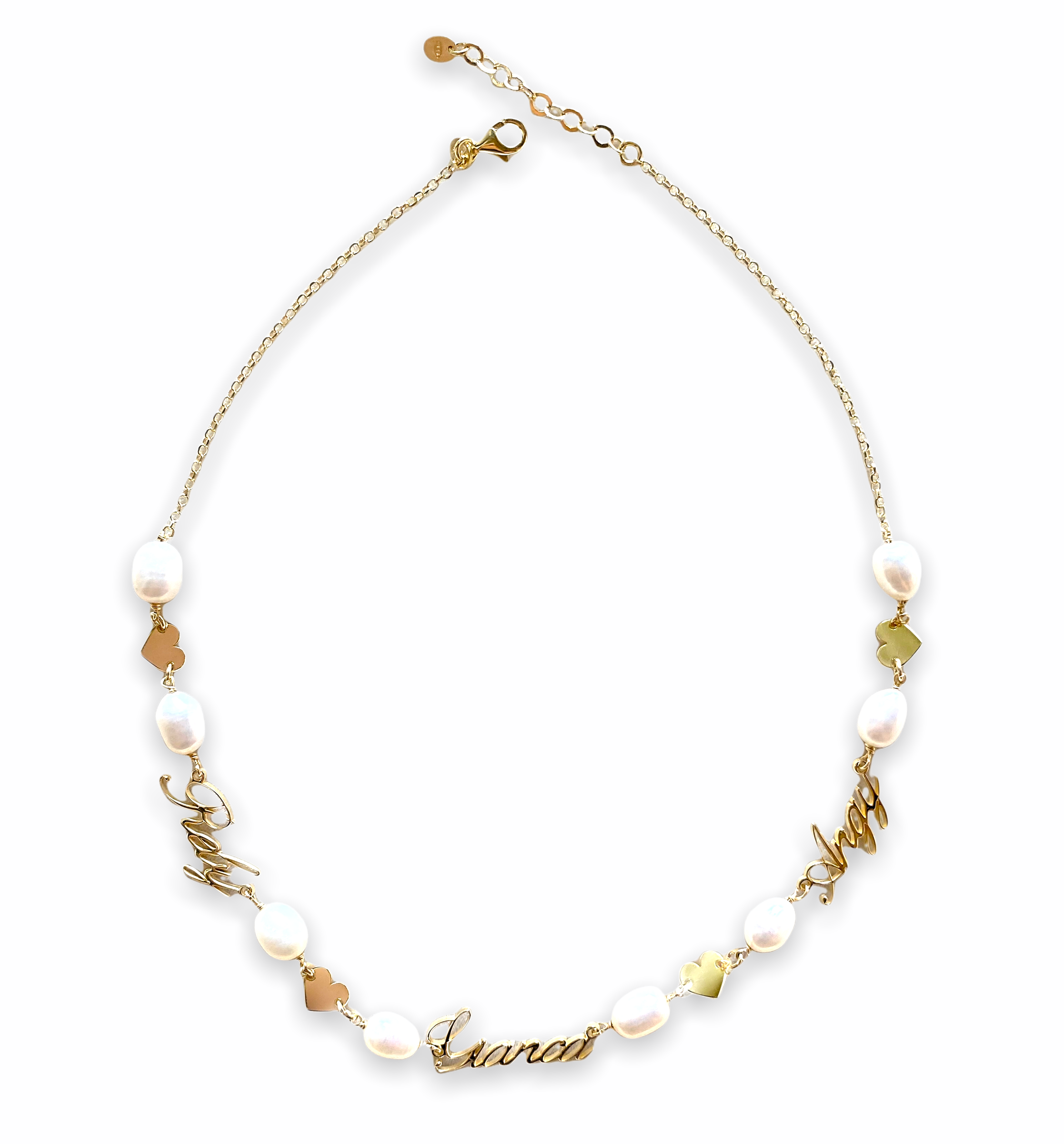 Collana Matilde cuori personalizzata