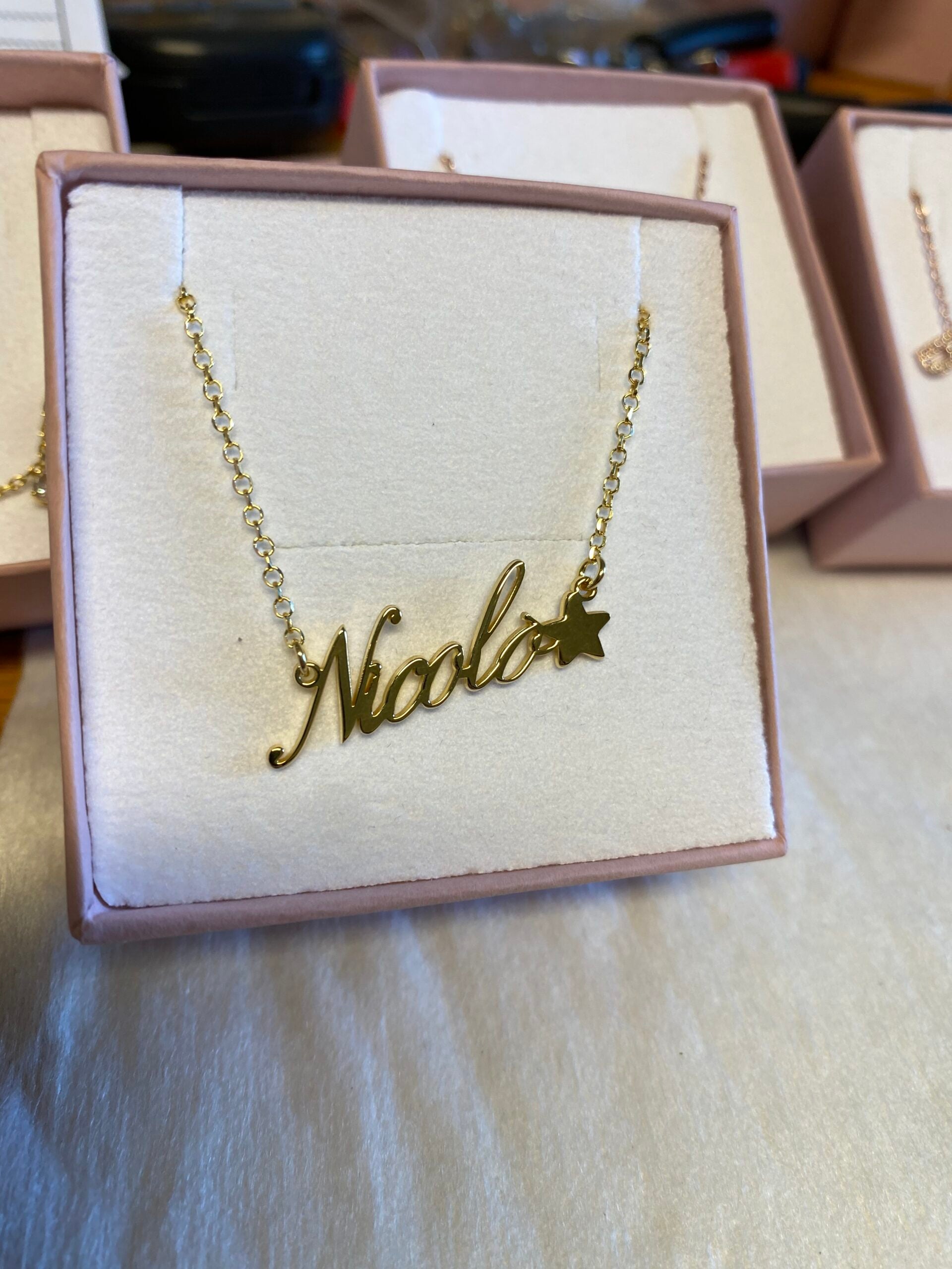 Collana o Bracciale o cavigliera personalizzata nome corsivo