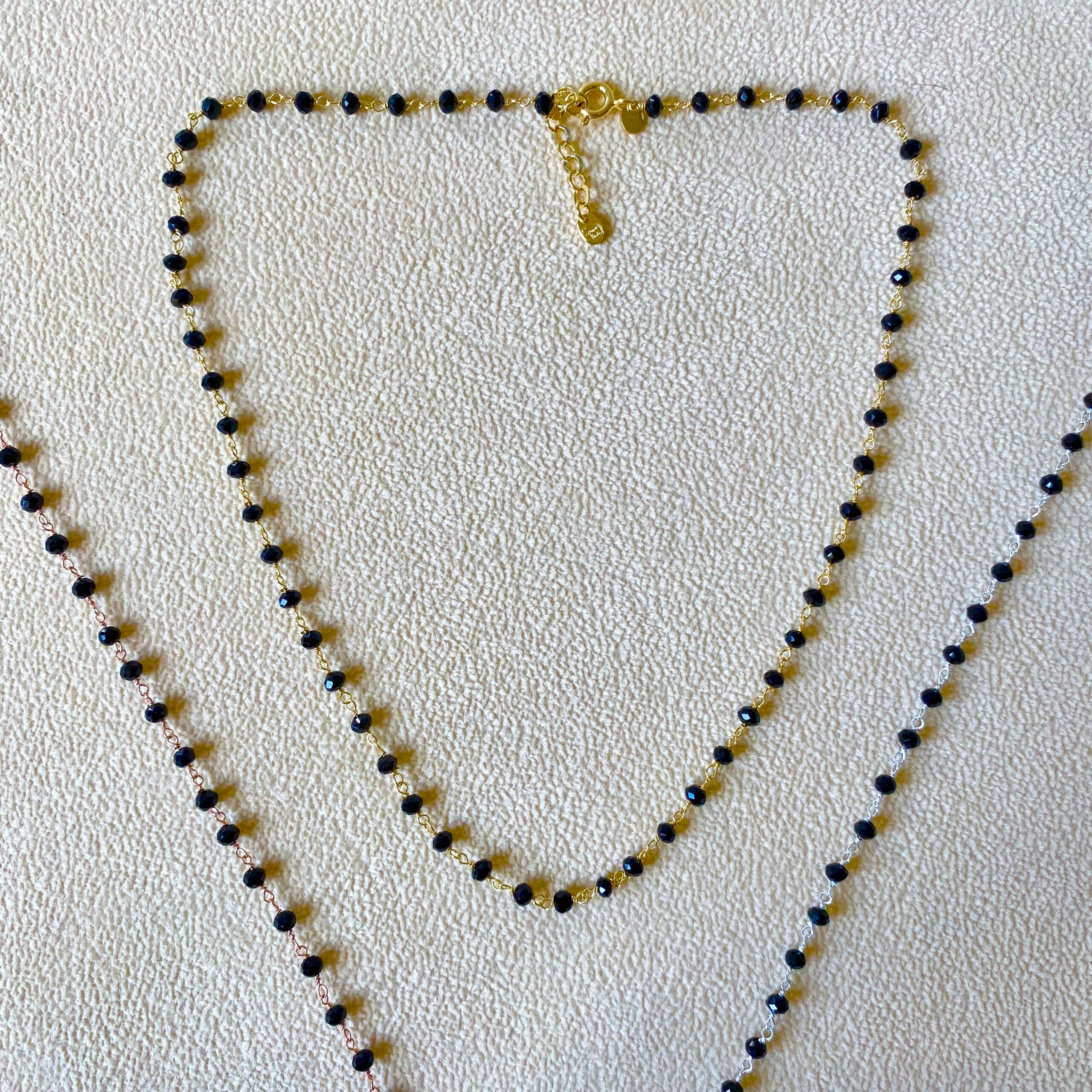 Choker collarino cristalli multi colore o mono colore