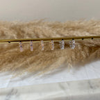 Cerchietti zirconi tondi bianchi