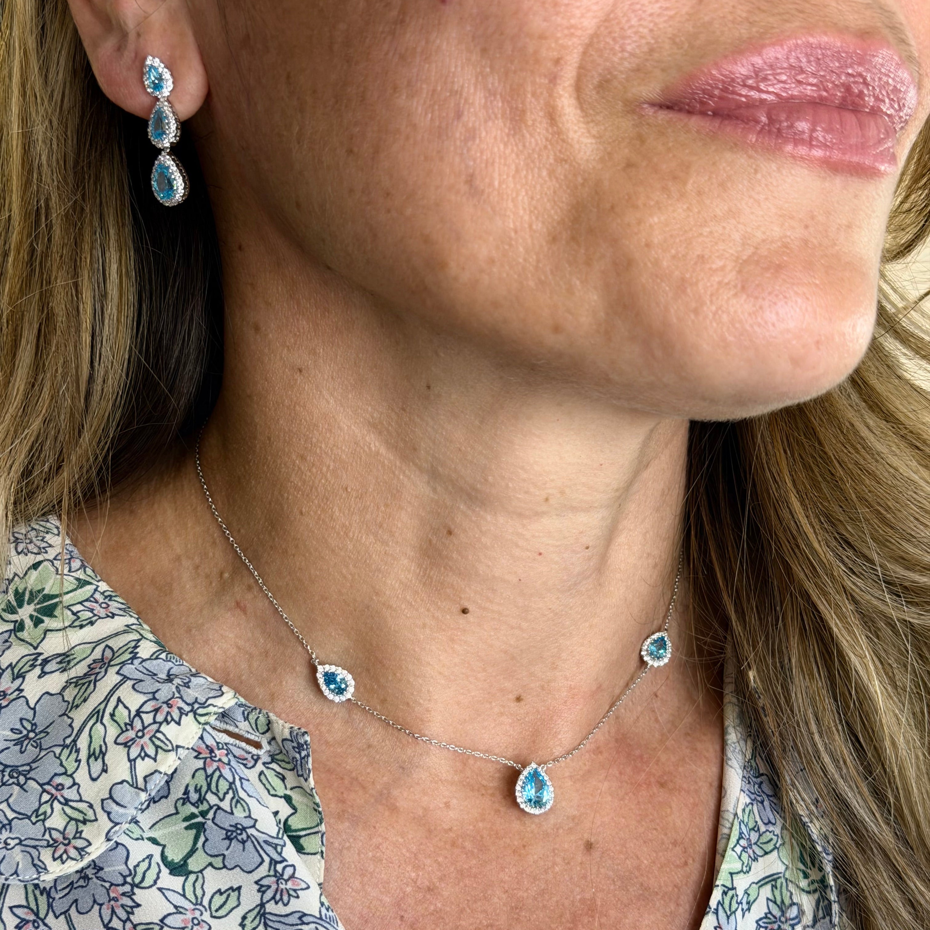 Collana gocce Kate brass luxury