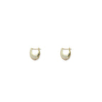 Orecchini gocce con zirconi brass