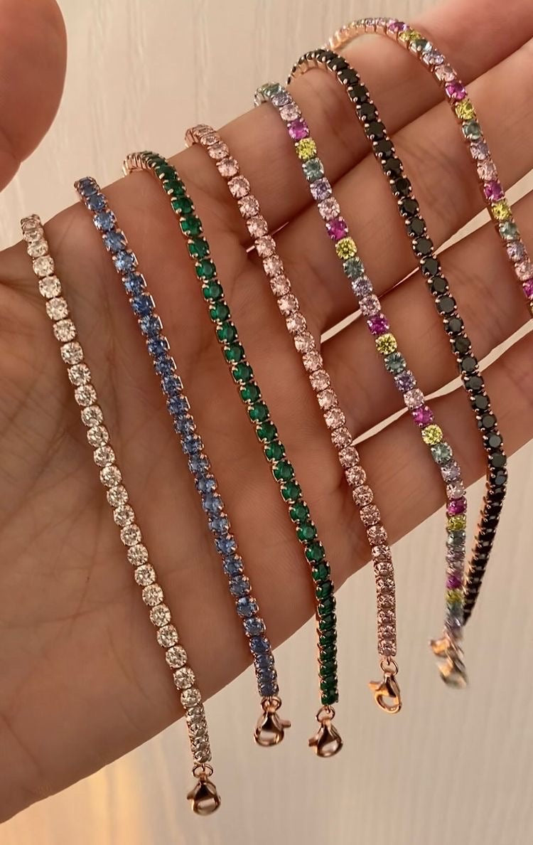 Bracciale tennis zirconi 3mm