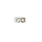 Anello fascetta cuori forati