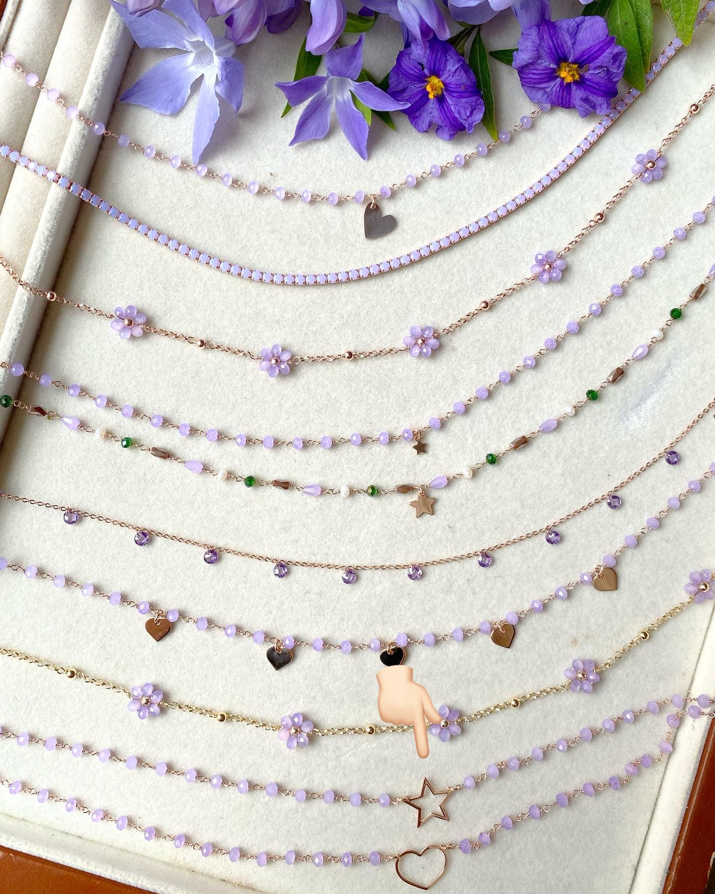 girocollo cuori solidali vari colori (o stella)