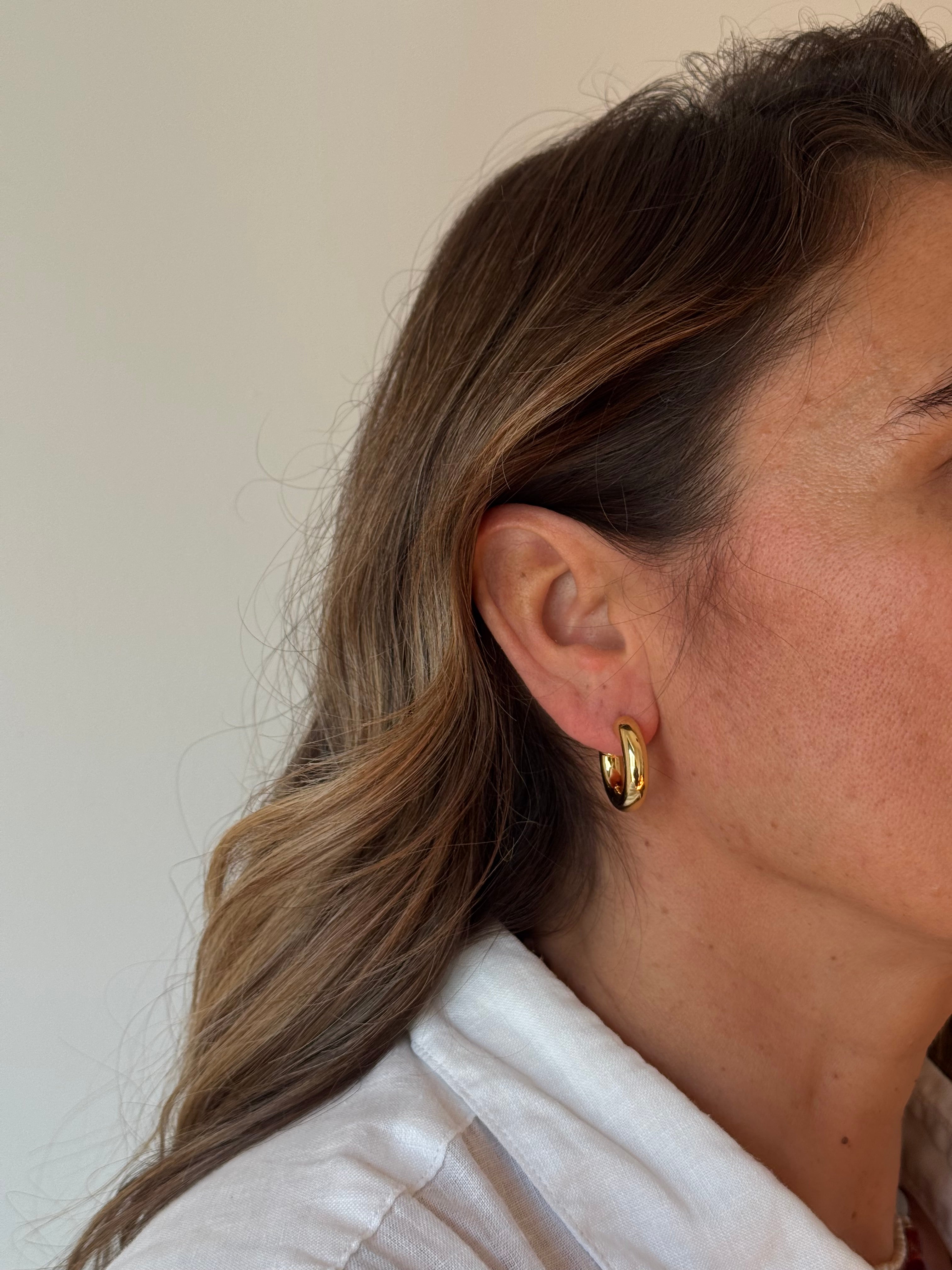 Semi cerchi bombati lisci brass