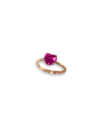 anello cuore zircone