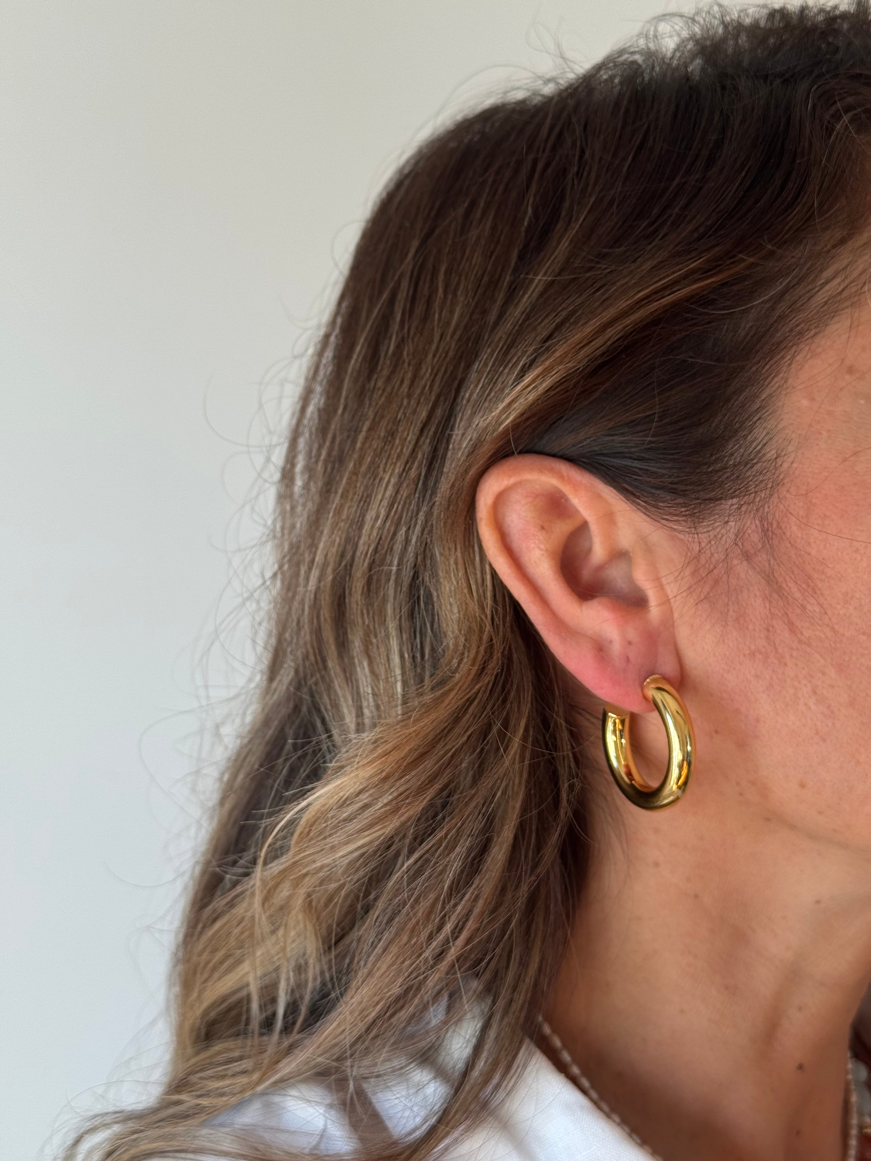 Semi cerchi bombati lisci brass