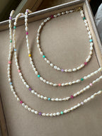 Collana perle di fiume rainbow