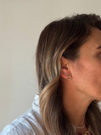 Lobini cuore vuoto con zirconi brass