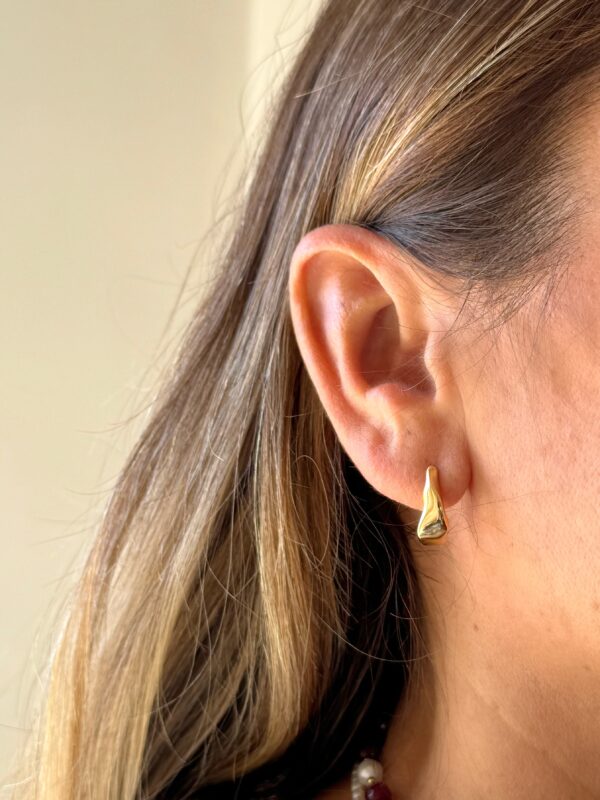 Orecchini semi cerchio sinuoso vintage petite