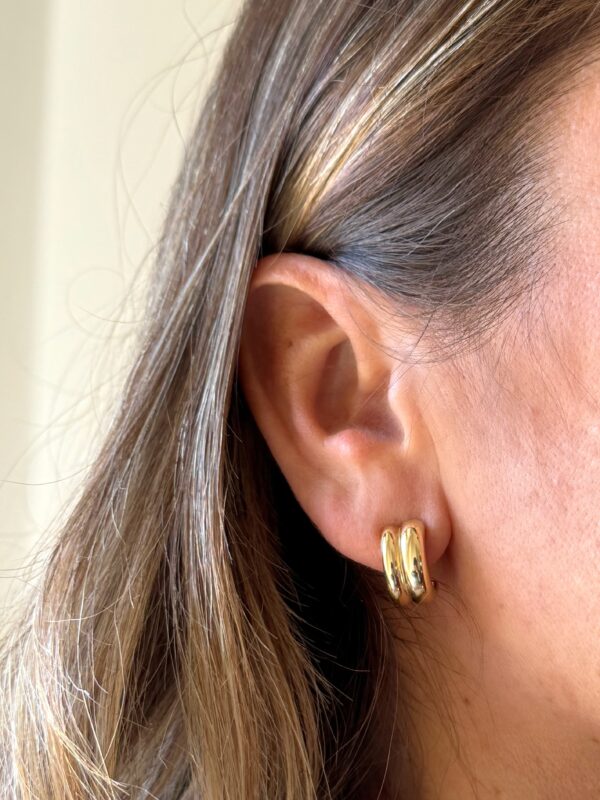 Orecchini semi cerchi doppi vintage petite