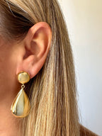 Orecchini bottone vintage e goccia pendente