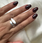 Anello incrocio piatto