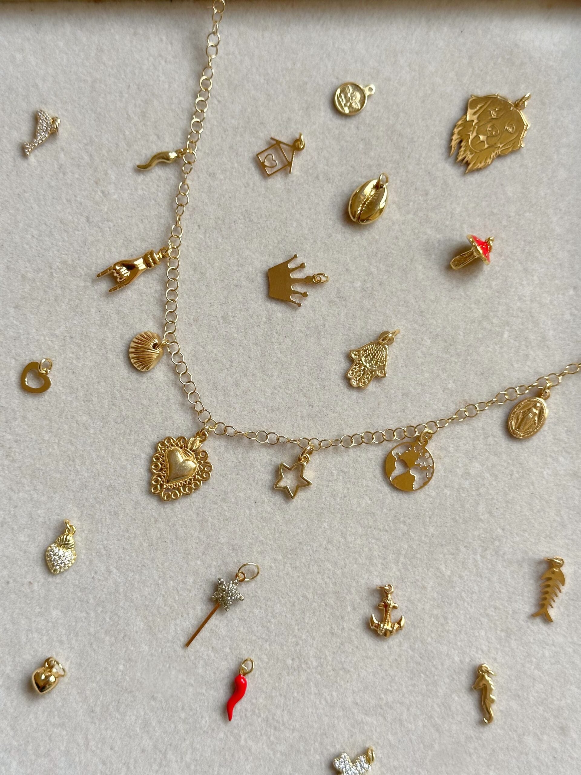 Collana multicharms Unica