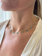 Collana cristalli a cuoricino