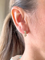 Orecchini a cerchio e 3 cuori o 3 stelle