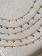 Collana cristalli a goccia