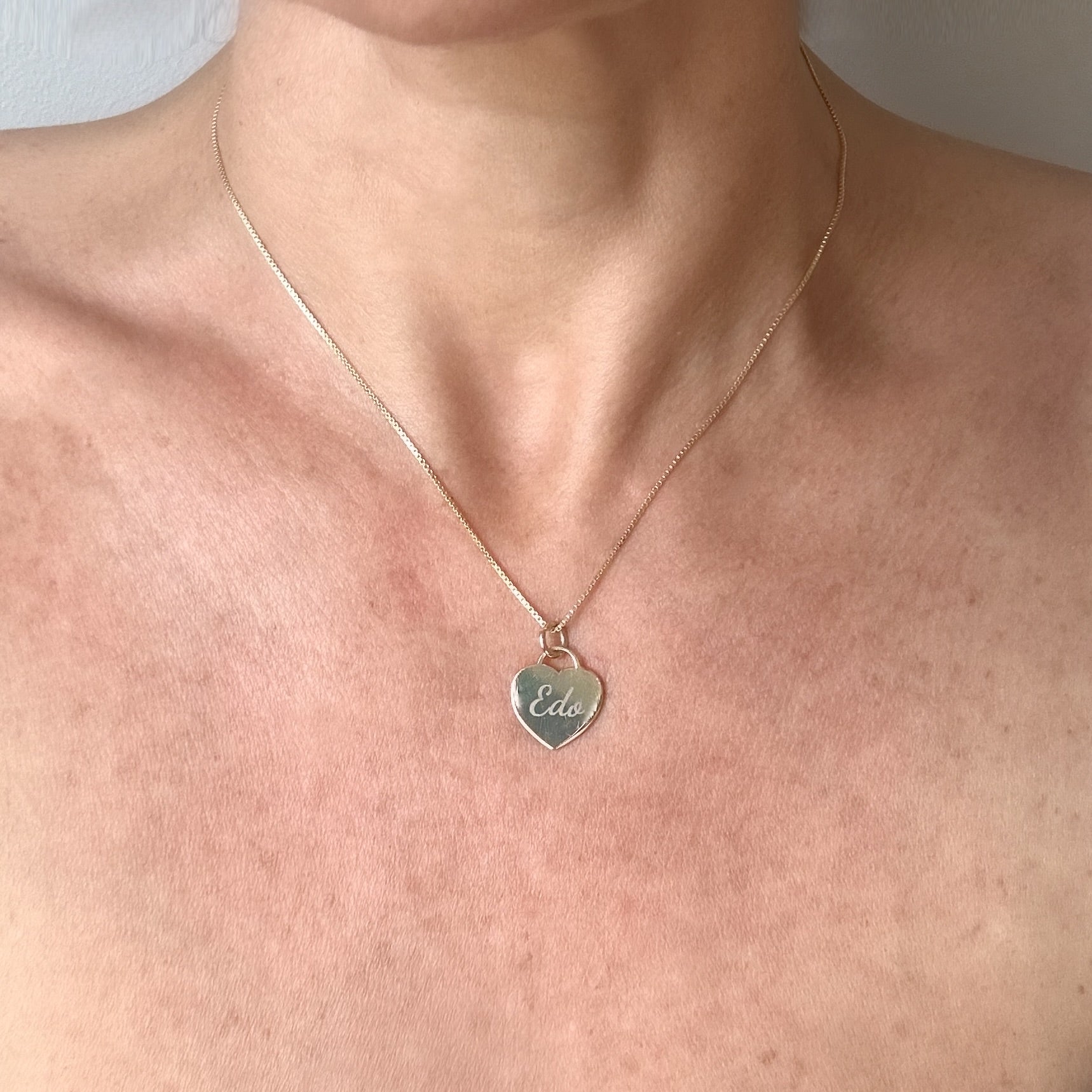 Collana cuore o medaglia incisione laser