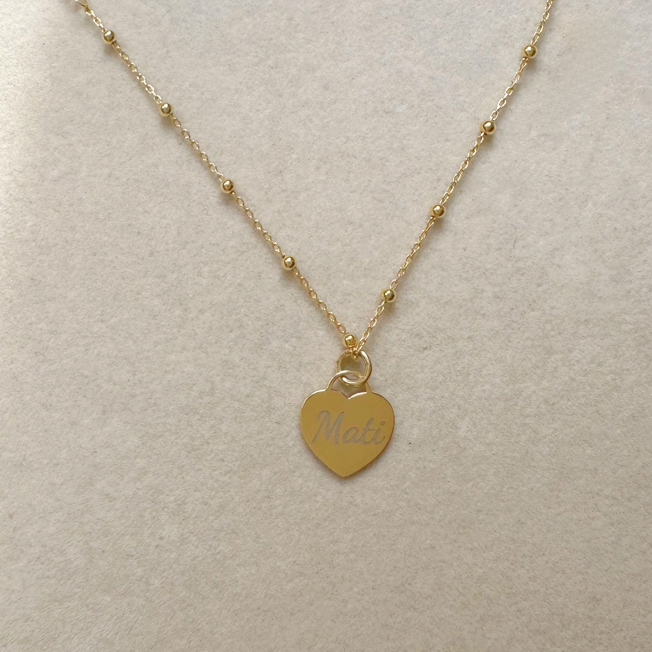 Collana cuore o medaglia incisione laser