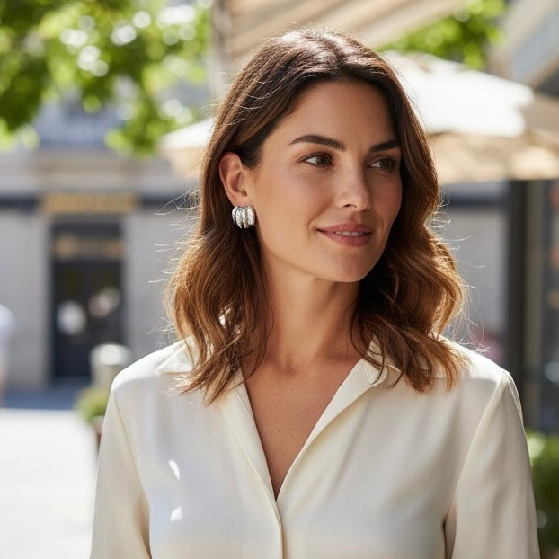 Orecchini Gracieux stainless steel