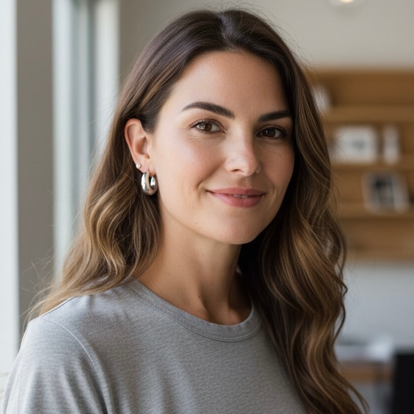 Cerchietti a scatto bombati brass