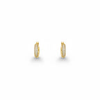 Semi cerchi bombati con zirconi brass