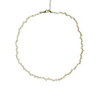 Collana perle twist e dettagli dorati