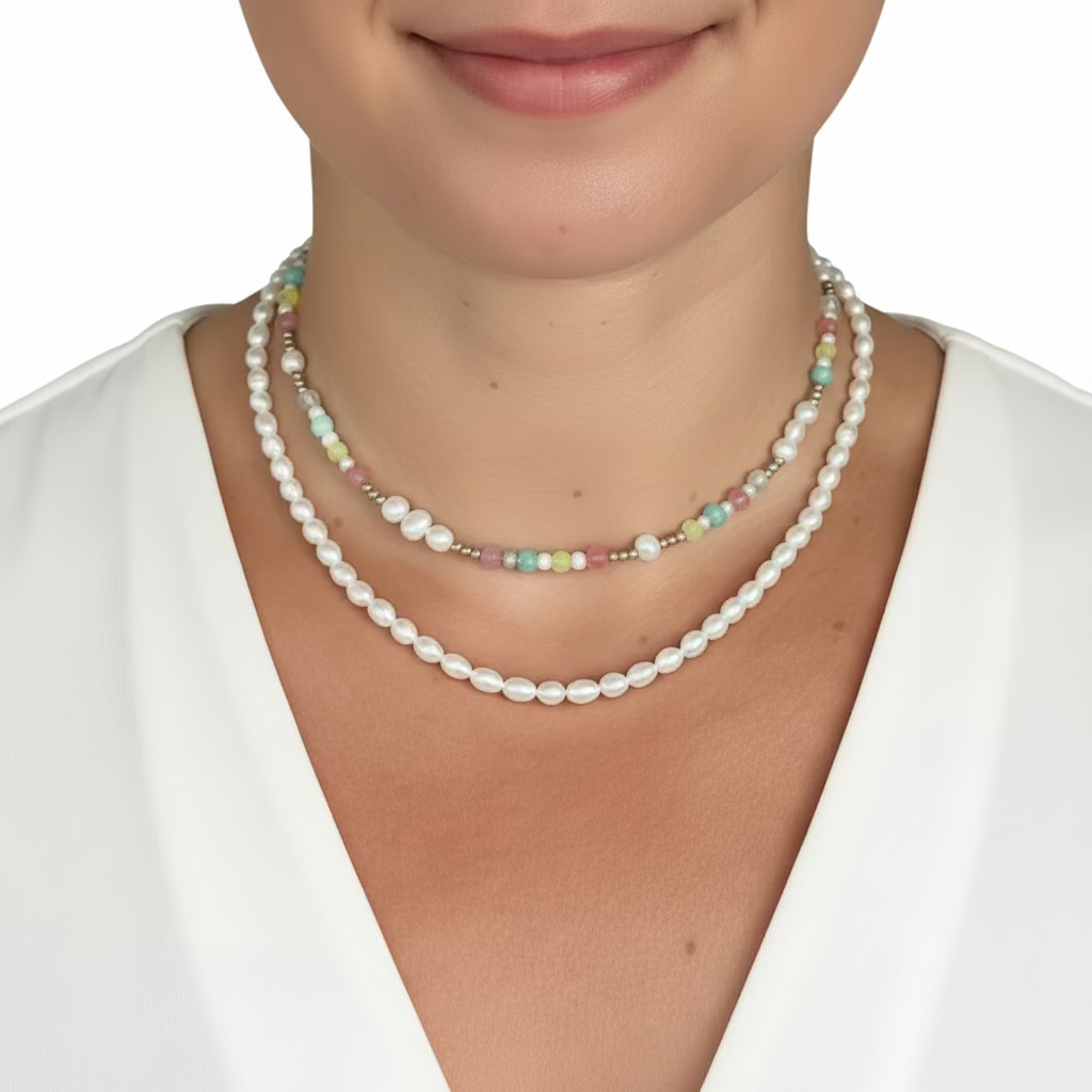 Collana Era perle allungate