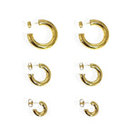 Semi cerchi bombati lisci brass