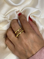 Anello doppio brass
