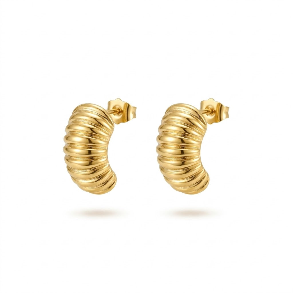 Toppe rigate a ghiocciola brass