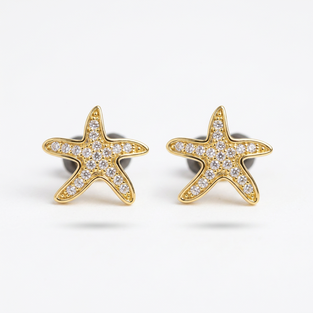 Lobini stelle marine zirconi brass