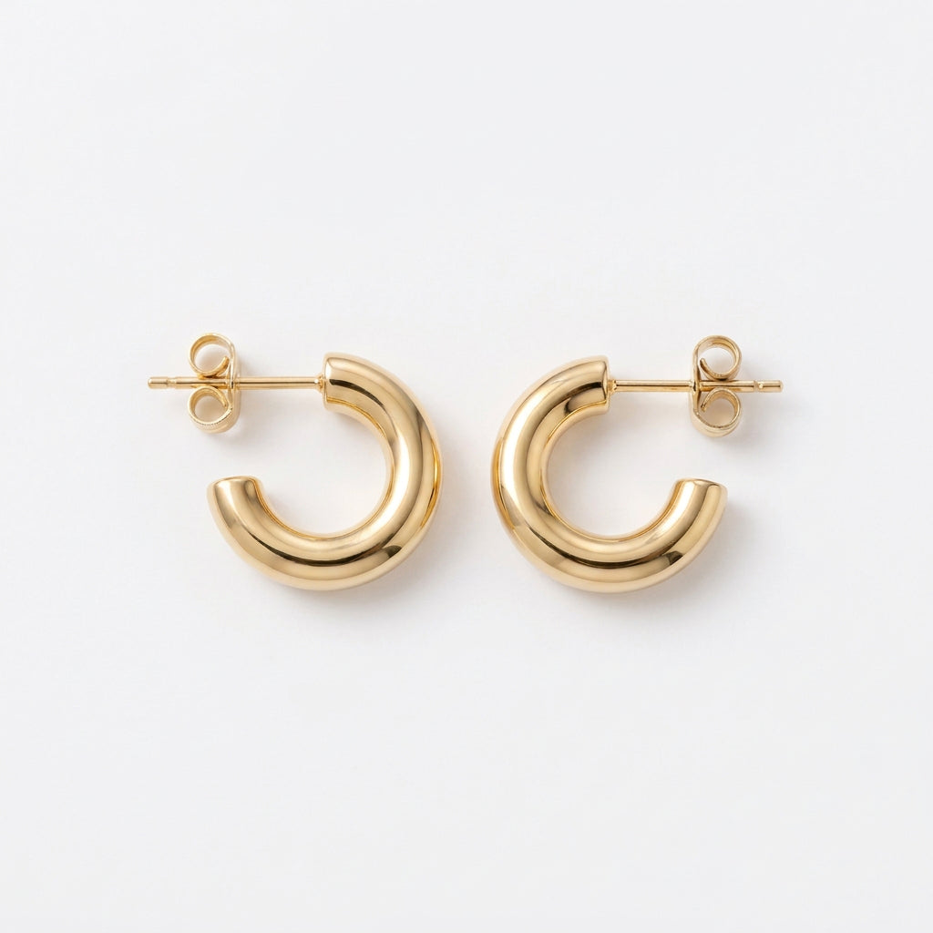 Semi cerchi bombati lisci brass