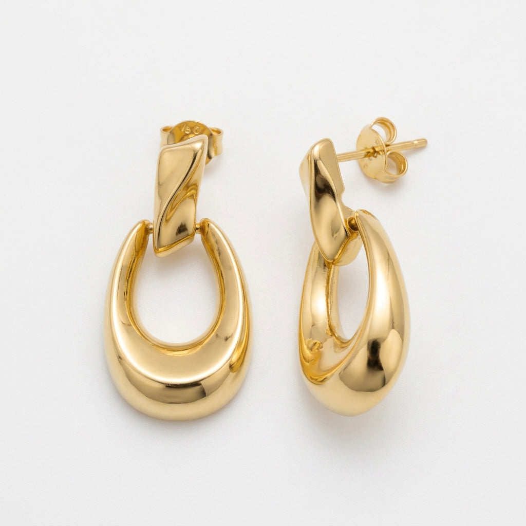 Orecchini Hailey brass