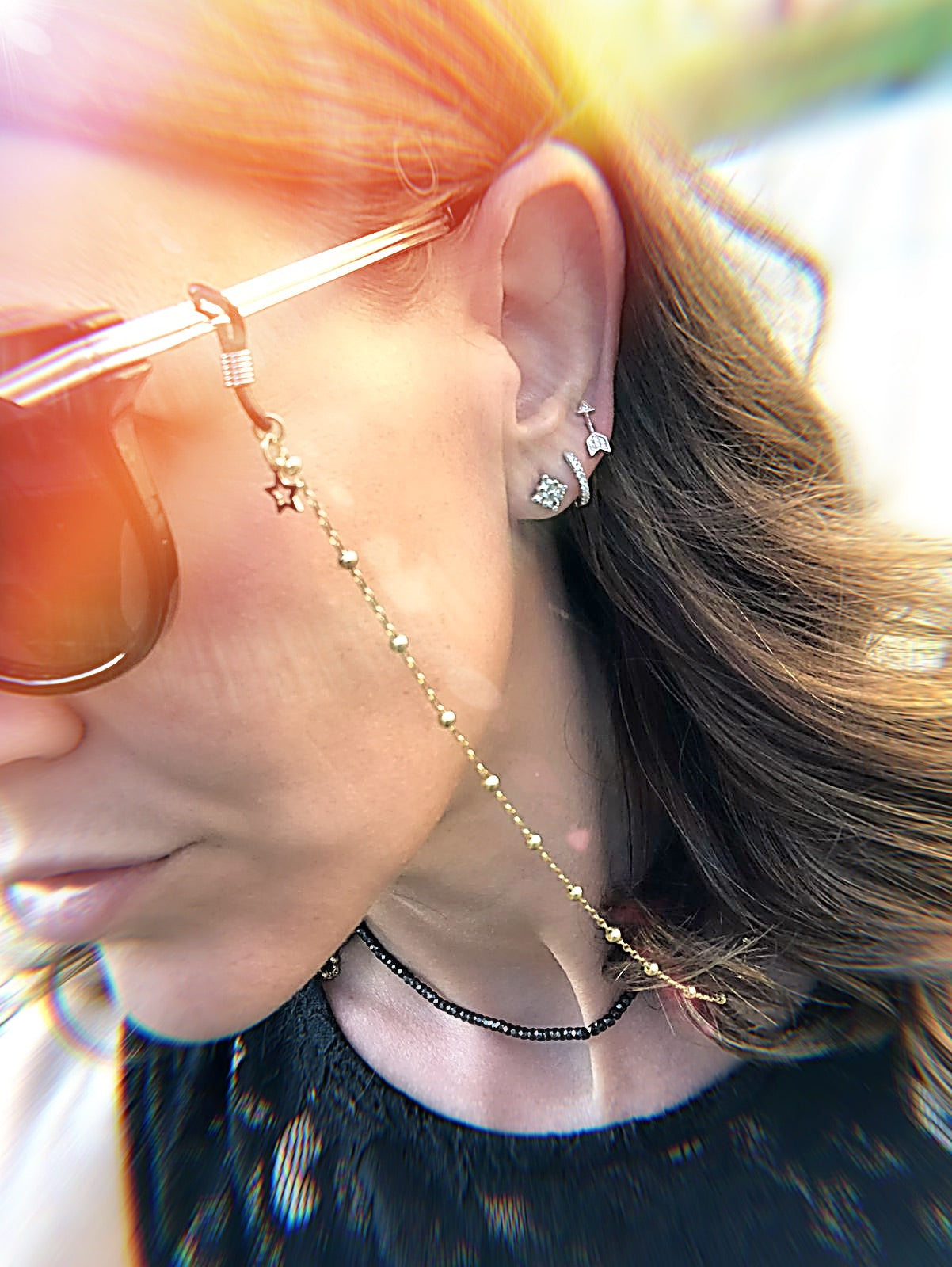 catena rosario per occhiali