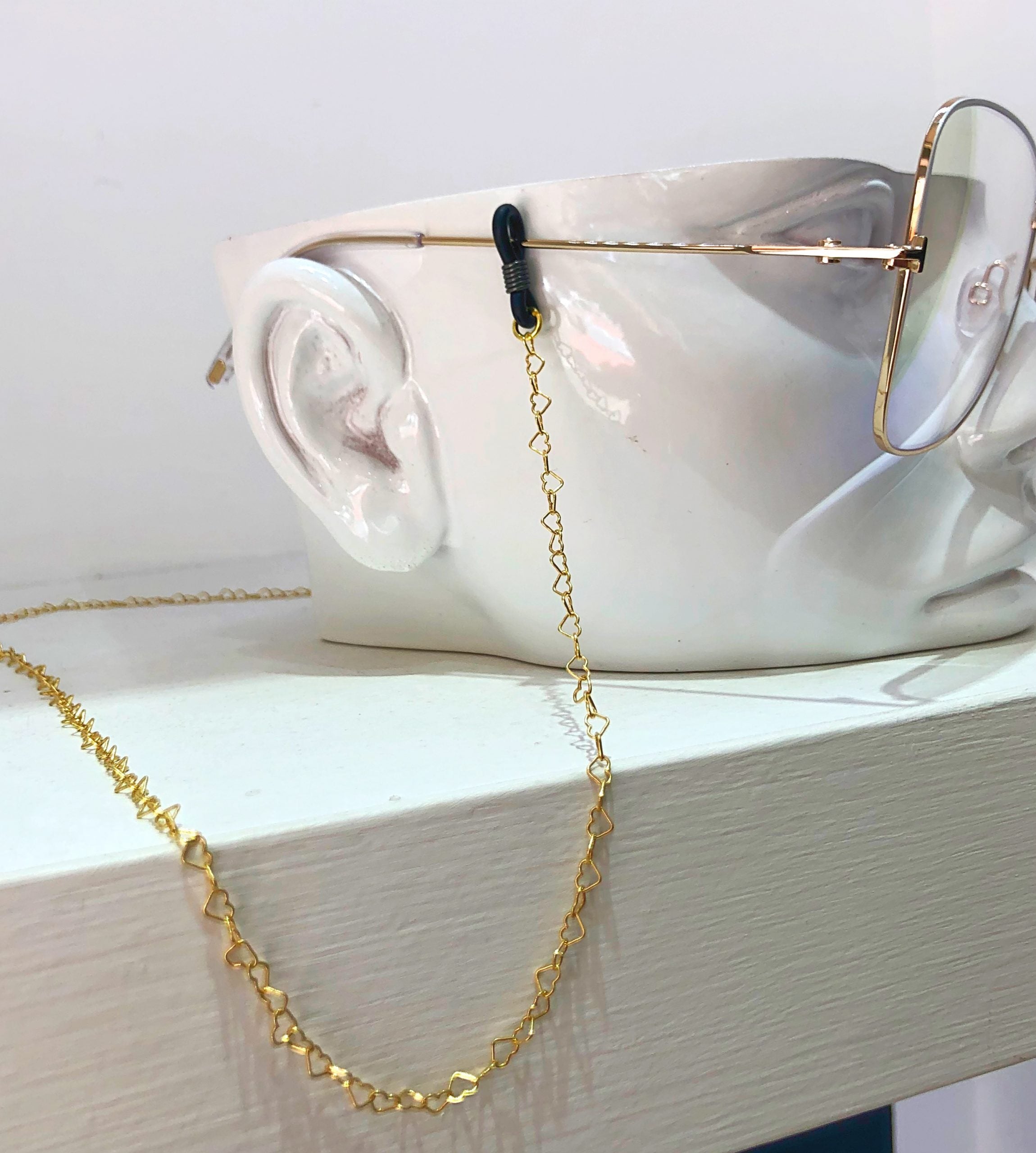 catena X occhiali cuoricini