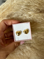 Orecchini a lobo cuore small bombato