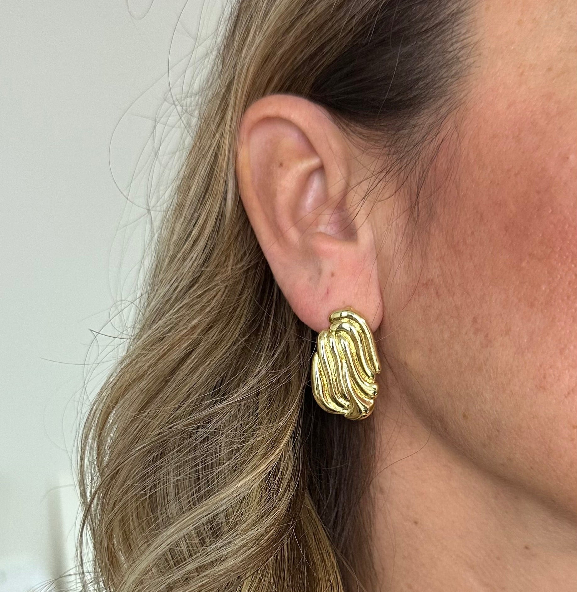 Orecchini toppe Dalì brass