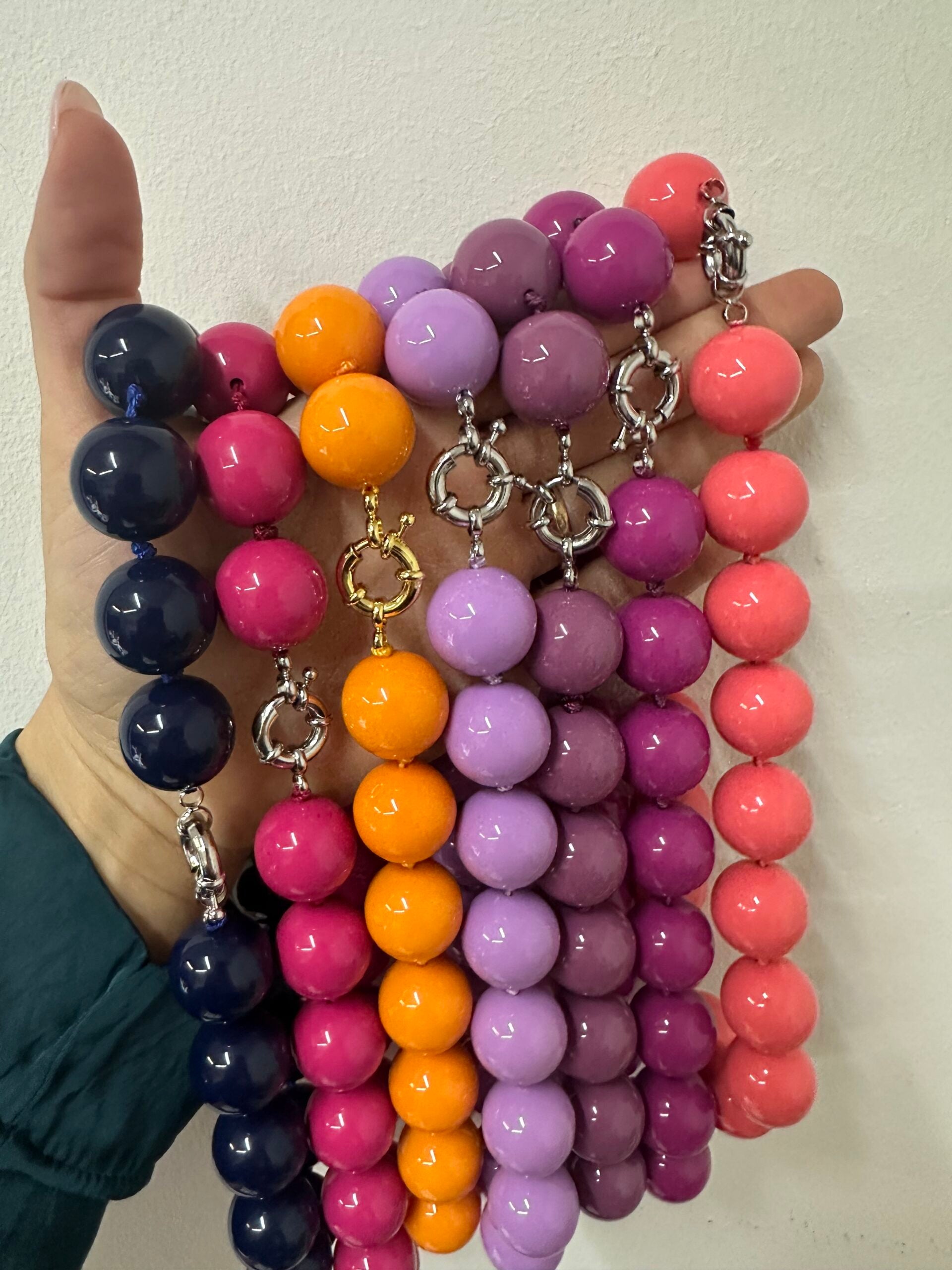 Collana maxi bowls colorate