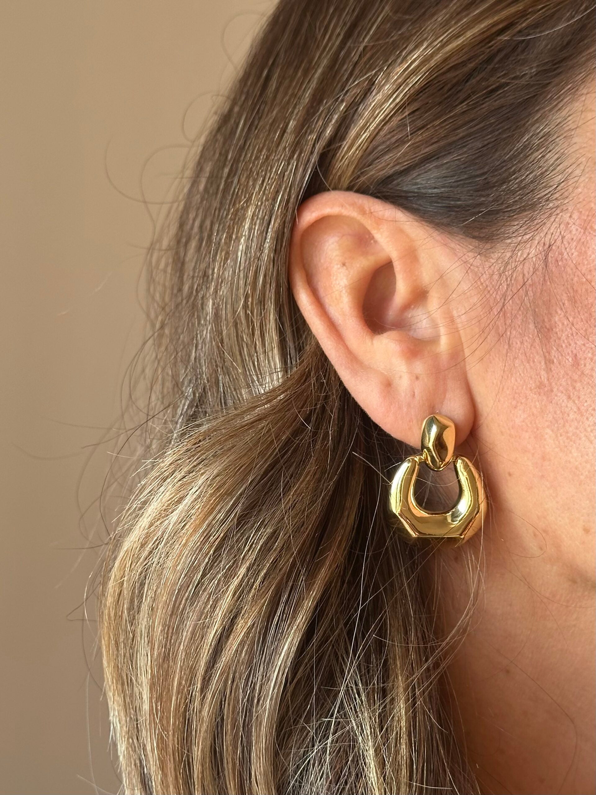 Orecchini Hailey brass