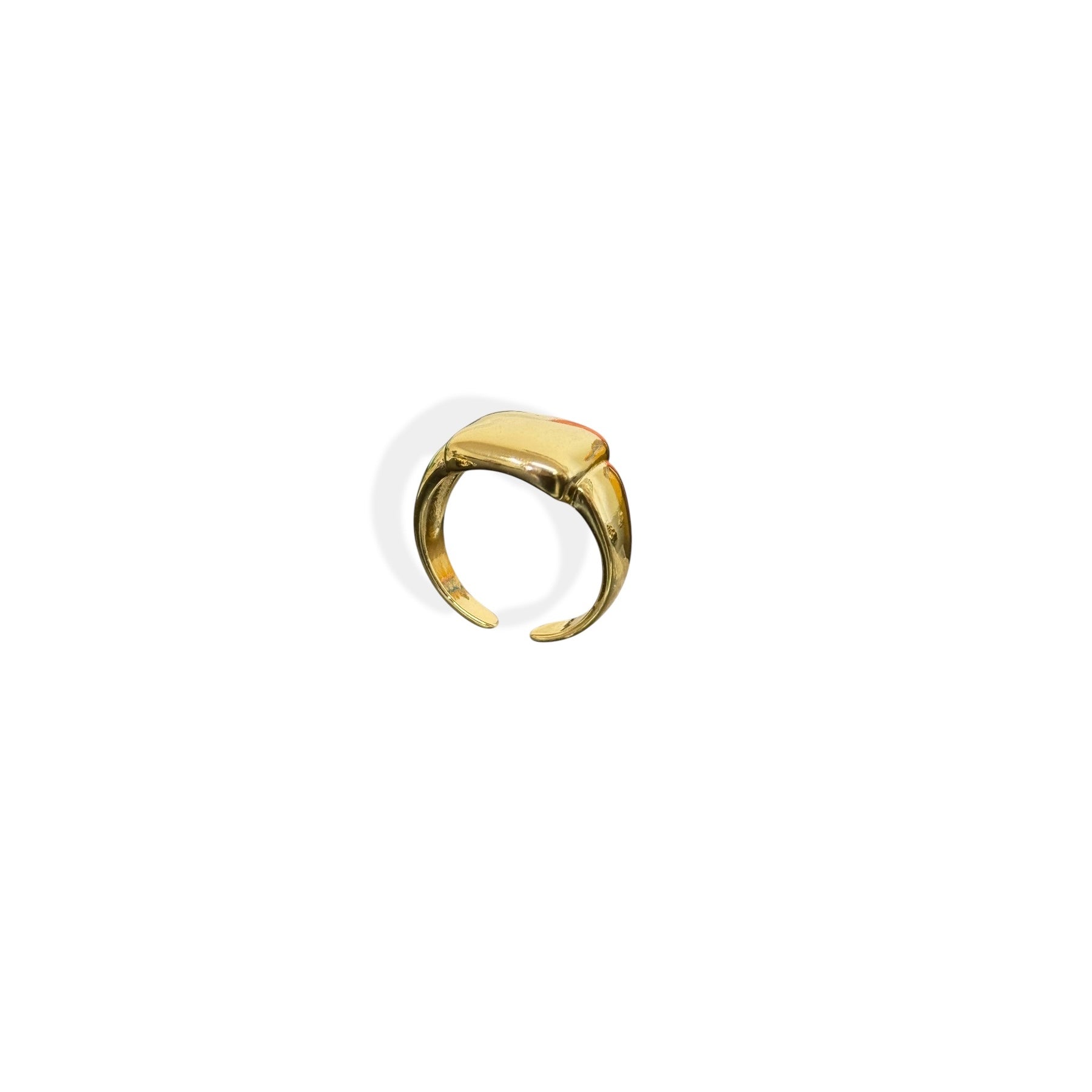 Anello scudo quadrato brass